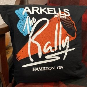 Handmade Upcycled Arkell The Rally t-shirt Pillow